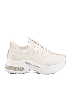 Beyaz Anorak Kadın Sneaker 702322 Z