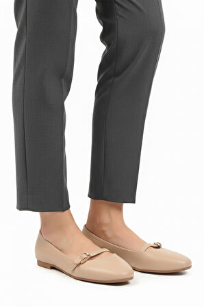 Bej Cilt Hafif Esnek Kadın Babet 312456 Z