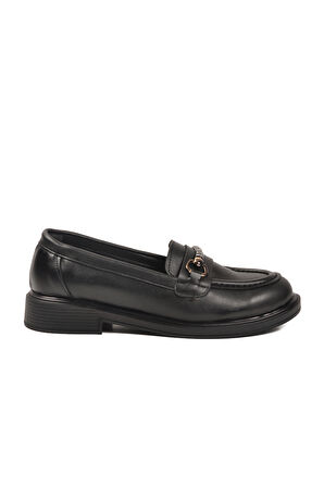 Siyah Cilt Kadın Casual Ayakkabı 572441 Z