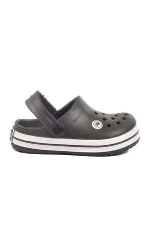 Siyah Eva Hafif Unisex Çocuk Sabo Terlik 214 F