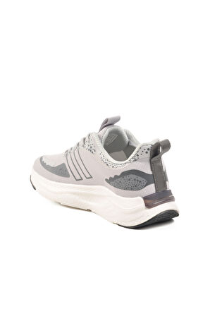 Gri Fileli Hafif Esnek Unisex Spor Ayakkabı PCI-11068 G
