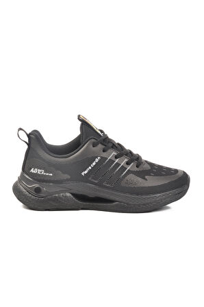 Siyah Fileli Hafif Esnek Unisex Spor Ayakkabı PCI-11068 G