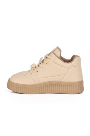 Bej İçi Polarlı Soğuğa Dayanıklı Kadın Sneaker 25K419-1 Z