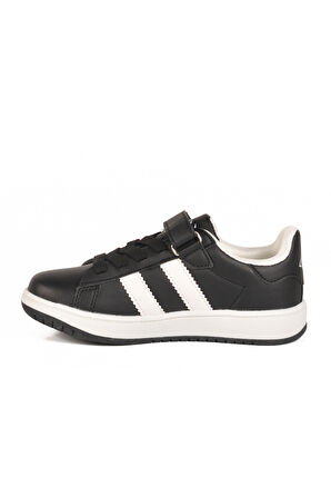 Siyah Cırtlı Hafif Erkek Çocuk Sneaker Cooper F