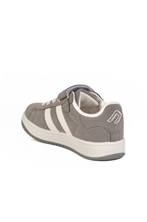 Gri Nubuk Cırtlı Hafif Erkek Çocuk Sneaker Cooper F