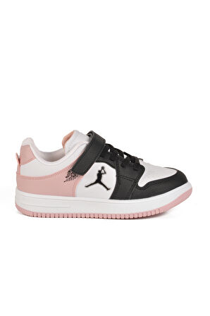 Pudra Cırtlı Kız Çocuk Sneaker Haykat Kısa F
