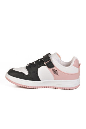 Pudra Cırtlı Kız Çocuk Sneaker Haykat Kısa F