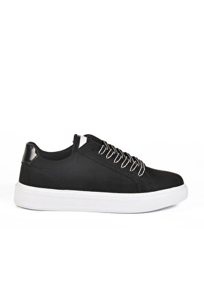 Siyah Süet Bağcıklı Hafif Erkek Sneaker 539 M
