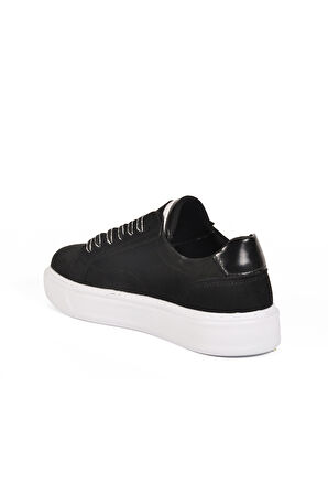 Siyah Süet Bağcıklı Hafif Erkek Sneaker 539 M
