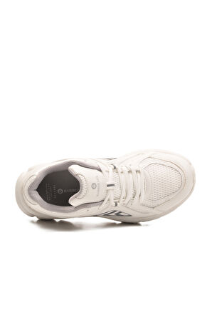 Beyaz Hafızalı Taban Hafif Esnek Fileli Unisex Spor Ayakkabı Dipper G