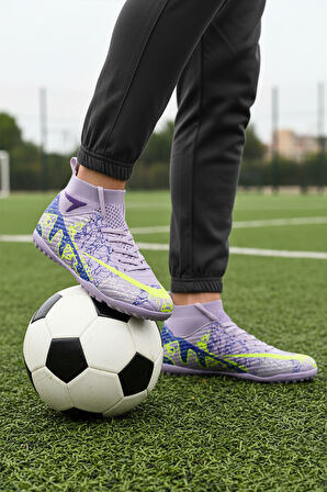 Lila Mor Unisex Halı Saha Ayakkabısı Air 600 G