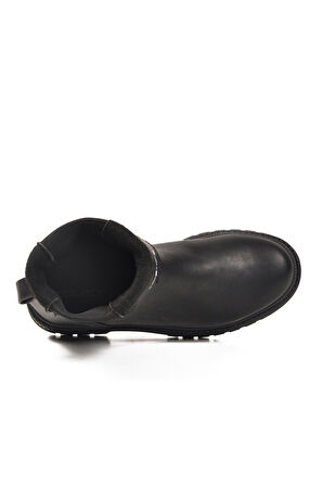 Siyah Bilekten Esnek Uzun İçi Polarlı Kaymaz Taban Kadın Bot 23012 Z