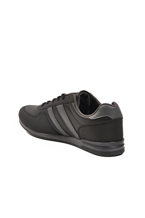 Siyah Büyük Numara Cilt Erkek Spor Ayakkabı Omega Int M