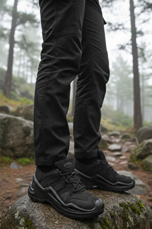 Siyah Su Geçirmez Kaymaz Erkek Outdoor Ayakkabı P3103 M