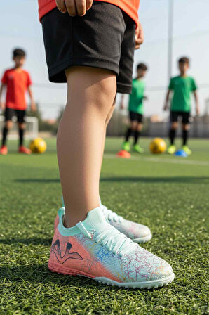 Mint Bilekten Çoraplı Erkek Çocuk Halı Saha Ayakkabısı FH-252-153 F