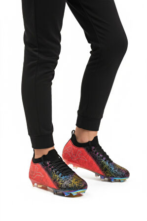 Siyah Fuşya Bilekten Çoraplı Unisex Krampon GK-252-153 G