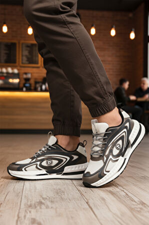 Beyaz Fileli Hafif Esnek Erkek Spor Ayakkabı PCI-11616 M