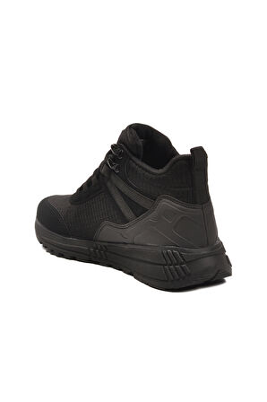 Siyah Bilek Boy Kaymaz Bağcıklı Hafif Unisex Bot 2880 G
