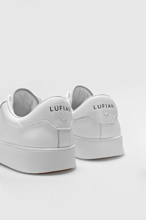 Beyaz Hakiki Deri Bağcıklı Erkek Sneaker Anton M