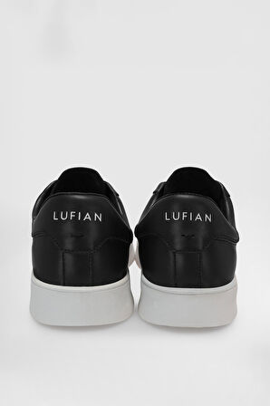 Siyah Hakiki Deri Bağcıklı Erkek Sneaker Anton M