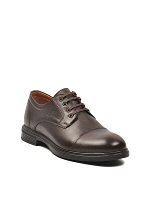 Kahve Hakiki Deri Ortopedik Erkek Klasik Ayakkabı 825501 M
