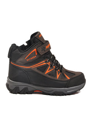 Kahve Turuncu Polarlı Kaymaz Çocuk Outdoor Bot 2301 F