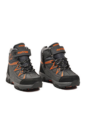 Füme Turuncu Polarlı Kaymaz Taban Çocuk Outdoor Bot 2301 P