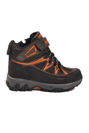 Kahve Turuncu Polarlı Kaymaz Taban Çocuk Outdoor Bot 2301 P
