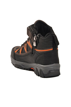 Kahve Turuncu Polarlı Kaymaz Taban Çocuk Outdoor Bot 2301 P