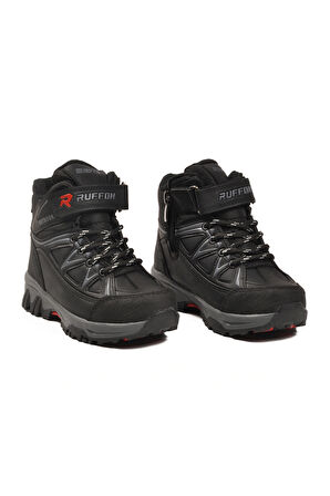 Siyah Polarlı Kaymaz Taban Çocuk Outdoor Bot 2301 P