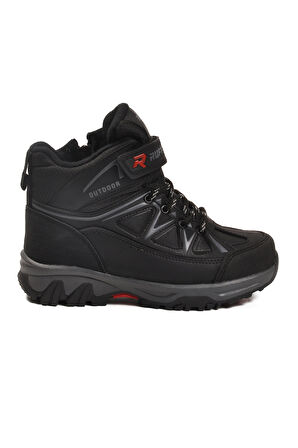 Siyah Polarlı Kaymaz Çocuk Outdoor Bot 2301 F
