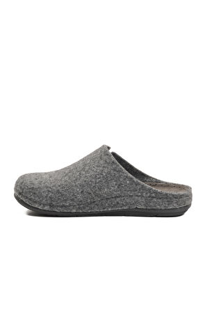 Gri Anatomik Keçe Erkek Ev Terlik K-63.007 M