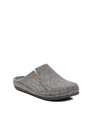 Gri Anatomik Keçe Erkek Ev Terlik K-63.007 M
