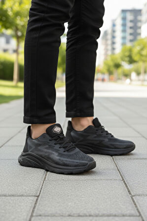 Siyah Bağcıklı Kaymaz Taban Erkek Outdoor Ayakkabı M2015 M