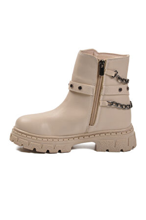 Bej İçi Polarlı Kaymaz Kız Çocuk Bot Dante F