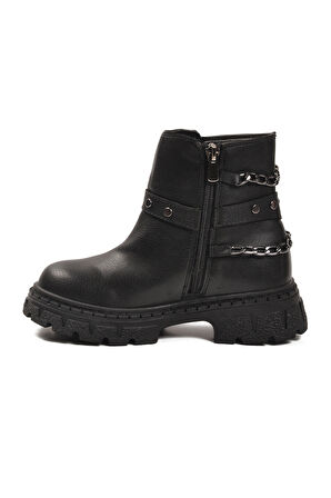 Siyah İçi Polarlı Kaymaz Kız Çocuk Bot Dante F