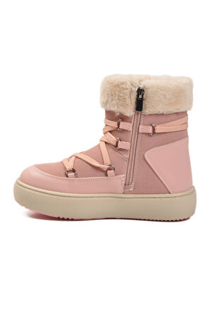 Pudra İçi Polarlı Kaymaz Kız Çocuk Bot Selis F