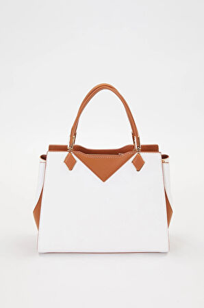 Beyaz Camel Kadın Omuz Çantası 930204