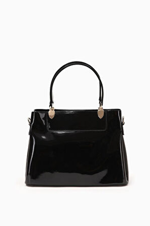 Siyah Rugan Kadın El ve Omuz Çantası 930120