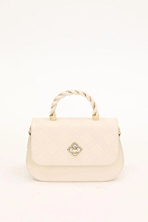 Krem Rugan Kadın Omuz Çantası 930180