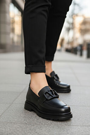 Siyah Hafif Esnek Kadın Casual Ayakkabı 2644 Z