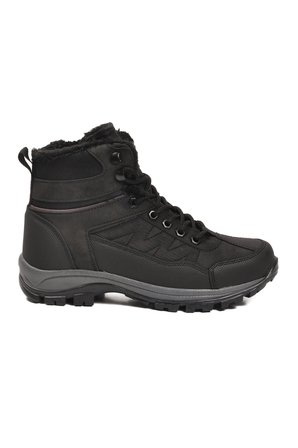 Siyah İçi Kürklü Soğuğa Dirençli Kaymaz Taban Unisex Outdoor Bot 980 G