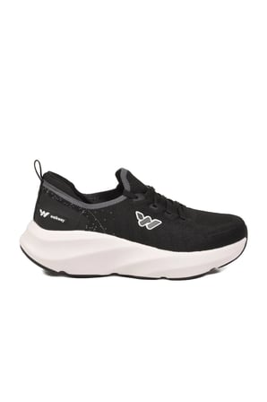 Siyah Beyaz Fileli Hafif Esnek Hafızalı Taban Unisex Spor Ayakkabı Flexnova G
