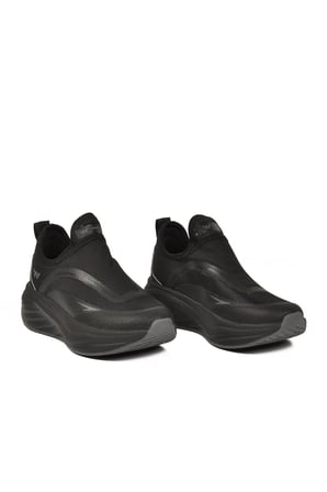 Siyah-Koyu Gri Hafızalı Taban Hafif Esnek Unisex Spor Ayakkabı Eclipse G