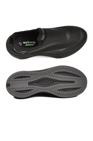 Siyah-Koyu Gri Hafızalı Taban Hafif Esnek Unisex Spor Ayakkabı Eclipse G