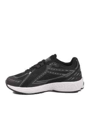 Siyah Beyaz Fileli Hafif Esnek Hafızalı Taban Unisex Spor Ayakkabı Ruth G