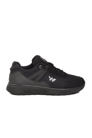 Siyah Fileli Hafif Bağcıklı Unisex Spor Ayakkabı 7001 Omina G