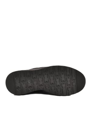 Siyah Fileli Hafif Esnek Kilit Bağcıklı Unisex Spor Ayakkabı Motano G