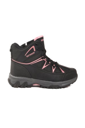 Siyah Pembe Polarlı Kaymaz Kız Çocuk Outdoor Bot 2301 F