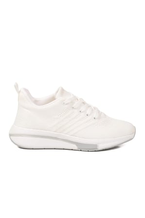 Beyaz Fileli Hafif Esnek Unisex Spor Ayakkabı Molen 118 G